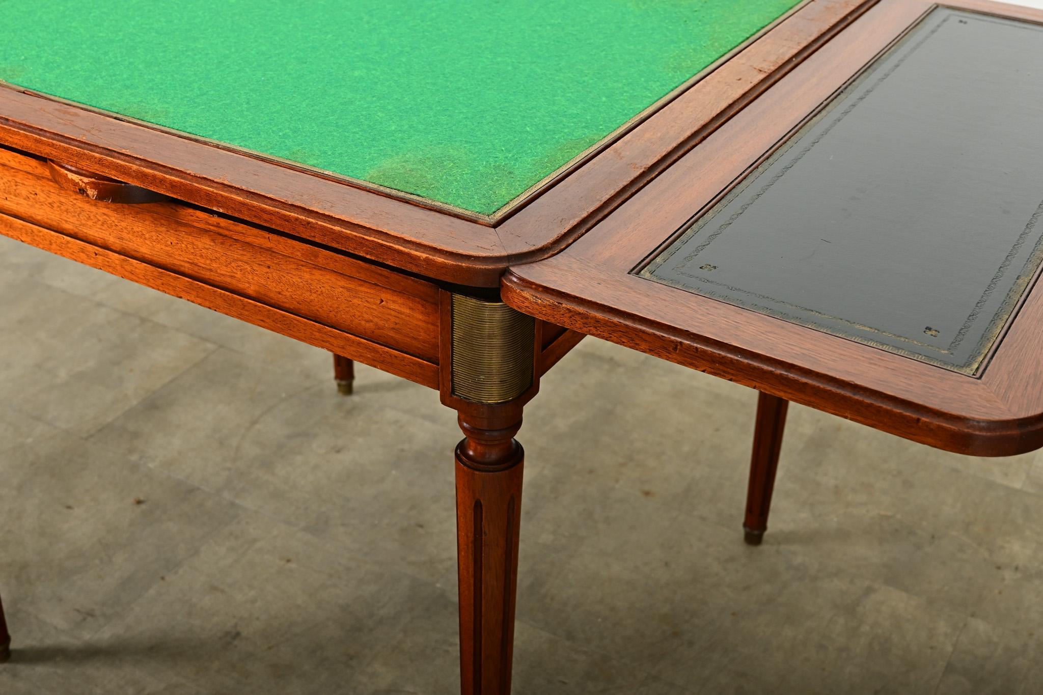 French 20th Century Mahogany Game Table For Sale 4