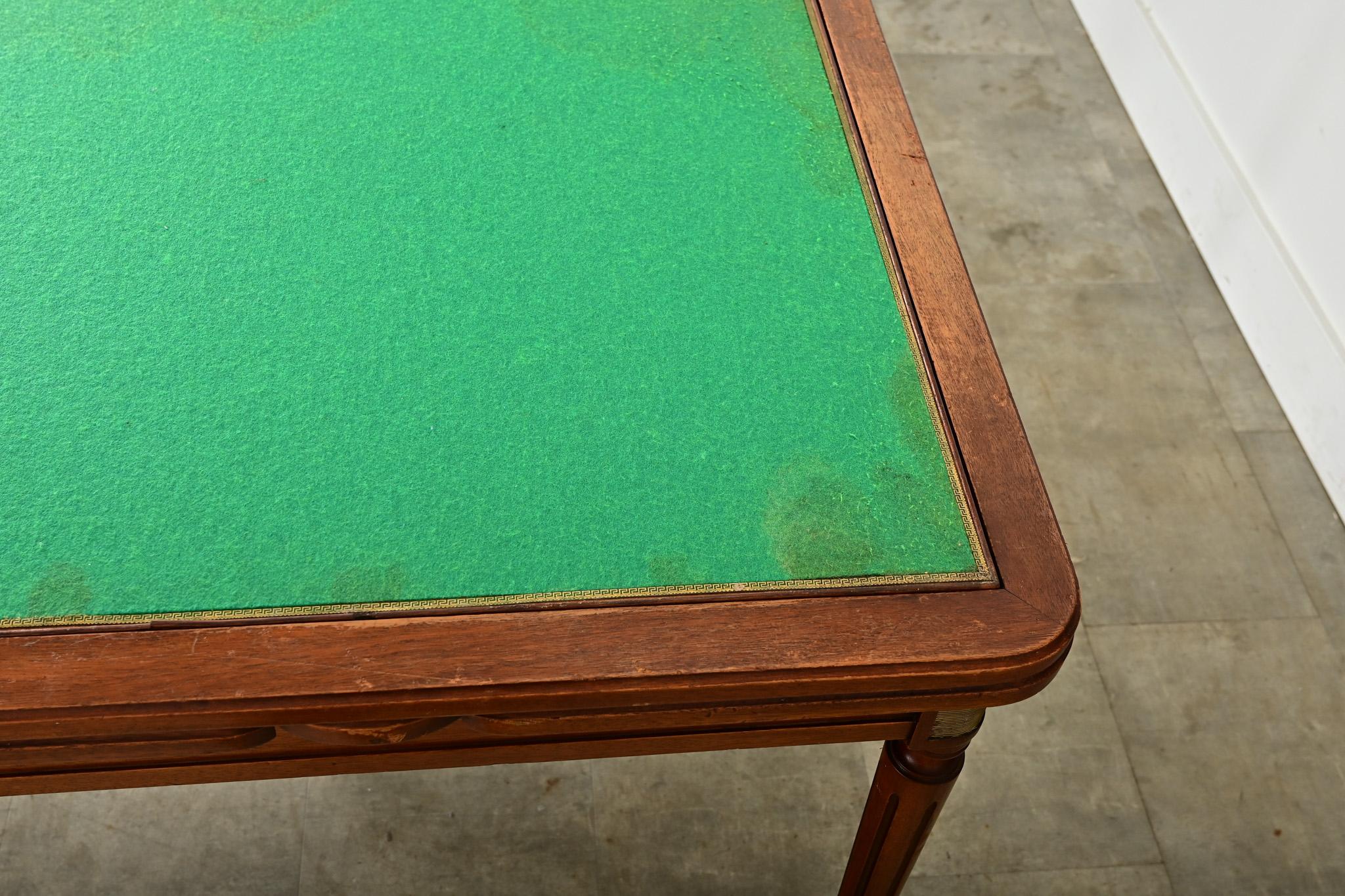 French 20th Century Mahogany Game Table For Sale 3