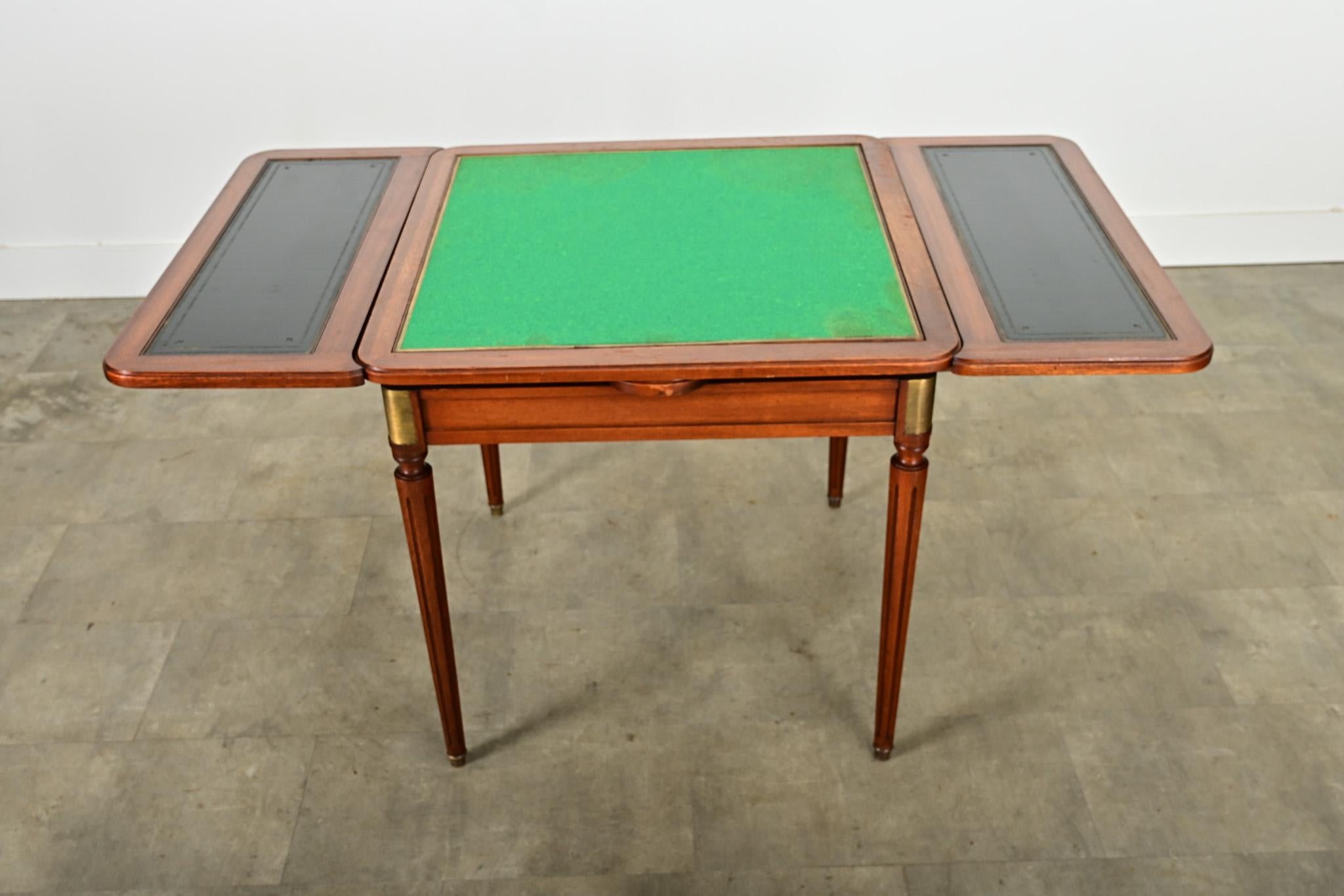French 20th Century Mahogany Game Table For Sale 7