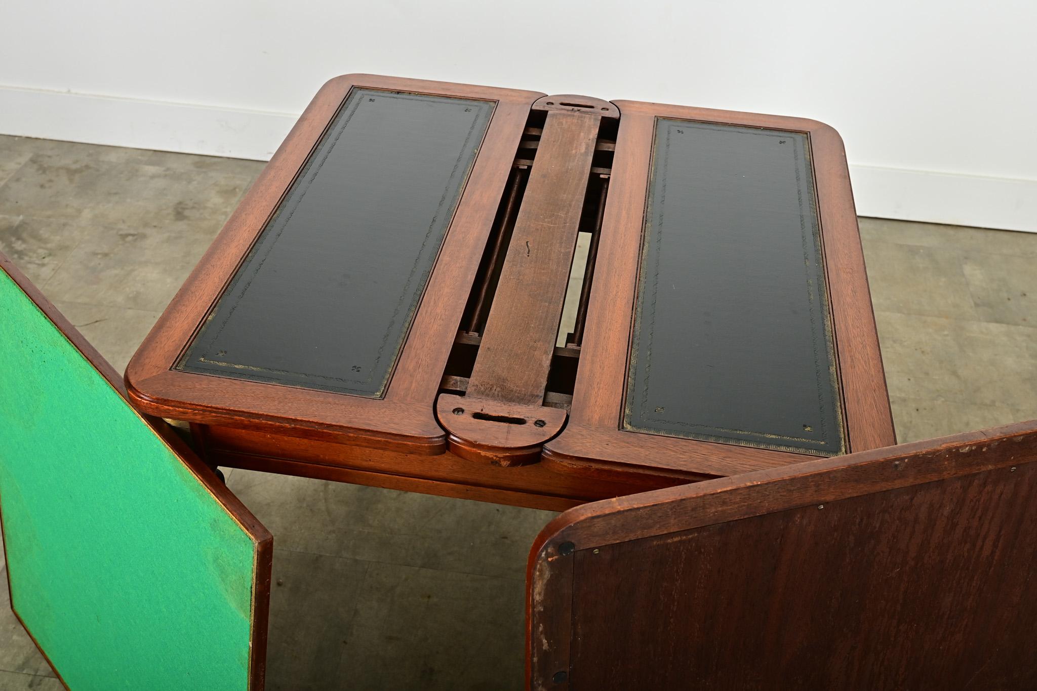 French 20th Century Mahogany Game Table For Sale 13