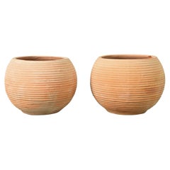 Pair of Greek Reproduction Terracotta Pots