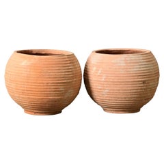 Pair of Greek Reproduction Terracotta Pots