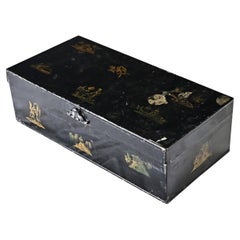 English Chinoiserie Tole Box