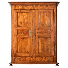 Französisch 19. Jahrhundert Louis Philippe Nussbaum Kleiderschrank