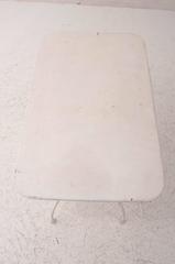 French Vintage Painted Metal Bistro Table
