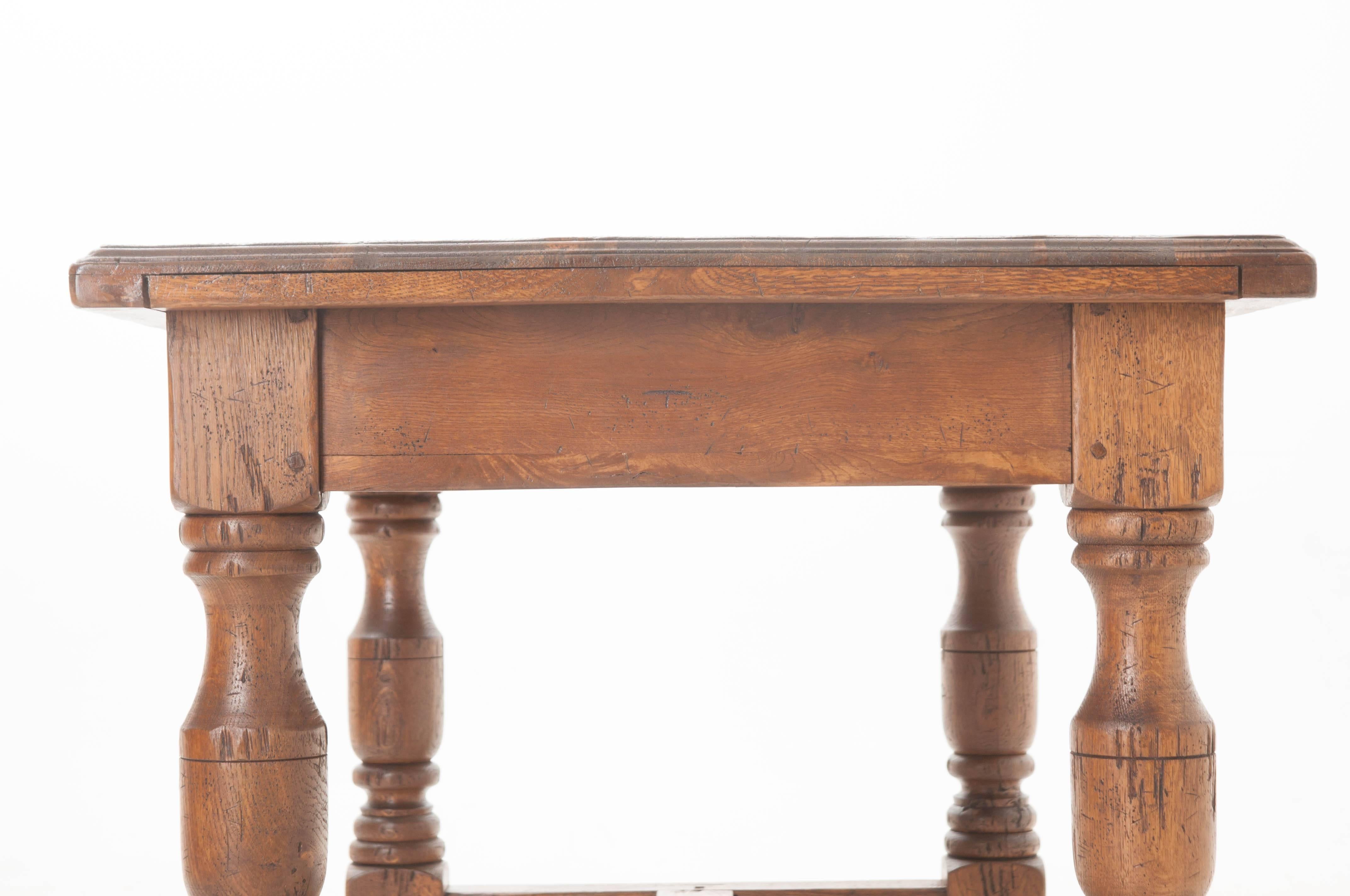 French 19th Century Solid Oak Desk or Table 7
