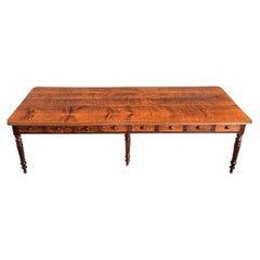 French 19th Century Oak Dining Table from a Nunnery