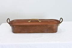 French 19th Century Copper Fish Kettle