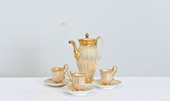 French 19th Century Old Paris Porcelain and Gilt Coffee Service