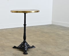 French 19th Century 20-Inch Marble Top Bistro Table