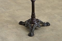 French 19th Century 20-Inch Marble Top Bistro Table