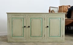 English Pair of 20th Century Painted Sideboards