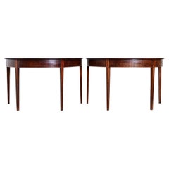 Pair of 19th Century English Mahogany Console Tables