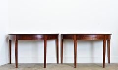 Pair of 19th Century English Mahogany Console Tables