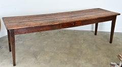 French 19th Century Pine Farm Table