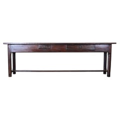 Substantial French Oak Console Table c. 1800
