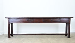 Substantial French Oak Console Table c. 1800