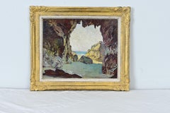 French Framed Beachscape Painting