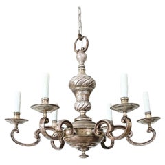 Lustre français en bronze du début du XXe siècle