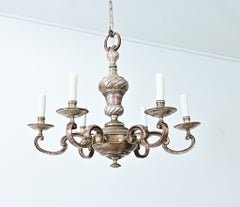 Lustre français en bronze du début du XXe siècle