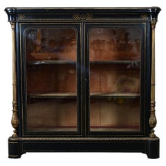 French 19th Century Ebonized Bibliotheque