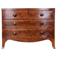 English 19th Century Mahogany Petite Chest of Drawers