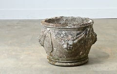 English 19th Century Cast Stone Single Planter