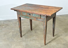 Swedish Painted Pine Desk Circa 1827