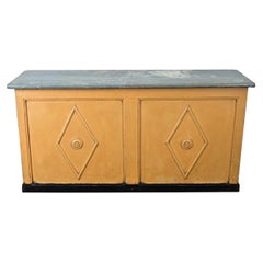 French Shop Counter or Bar with Zinc Top