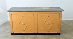 French Shop Counter or Bar with Zinc Top