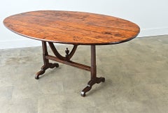 French 19th Century Pine “Vendange” Wine Taster’s Table