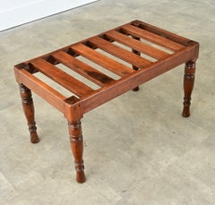 English 1920’s Mahogany Luggage Rack