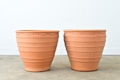 Pair of Greek Reproduction Terracotta Pots from Crete