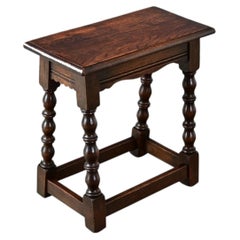 English 19th Century Oak Joint Stool