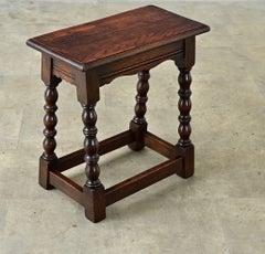 English 19th Century Oak Joint Stool
