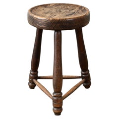 English Elm Milking Stool