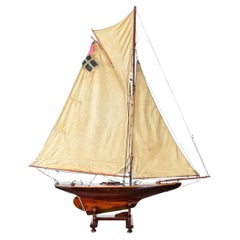 Enorme yacht da lago inglese del XIX secolo