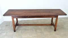 French 19th Century Solid Oak Farm Table