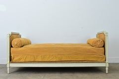 French 19th Century Louis XVI Style Painted and Upholstered Daybed