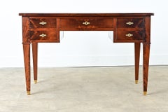 French 19th Century Directoire Mahogany Desk with Leather Top
