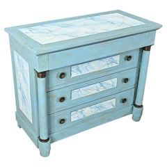 French 19th Century Empire Commode with Painted Finish