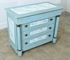 French 19th Century Empire Commode with Painted Finish