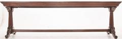 French Early 19th Century Oak Trestle Table