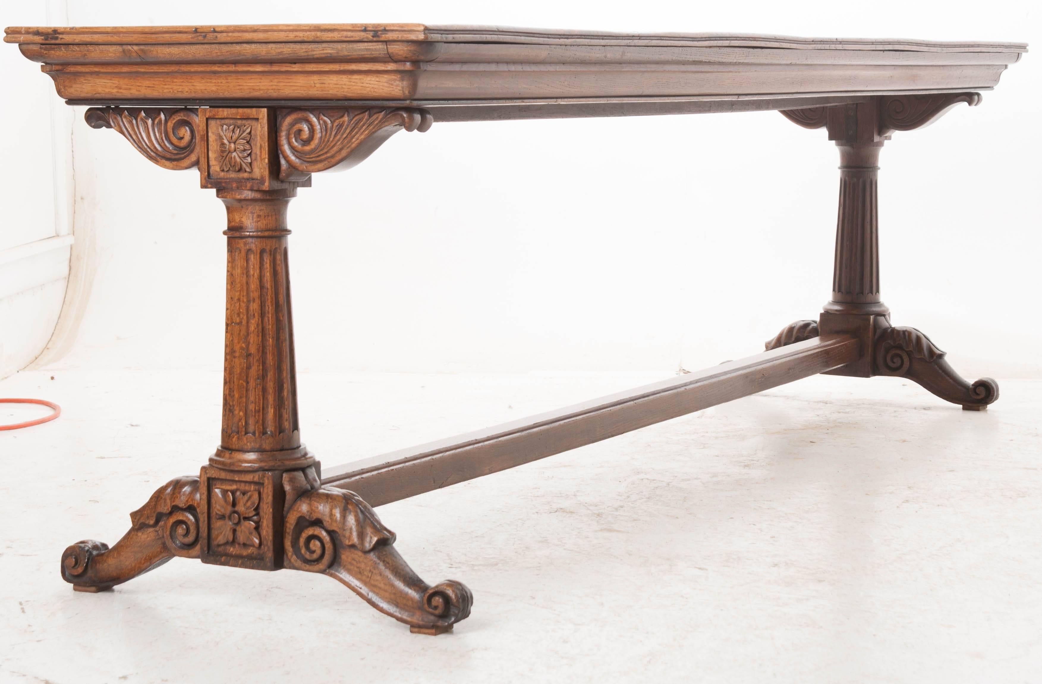 French Early 19th Century Oak Trestle Table 7