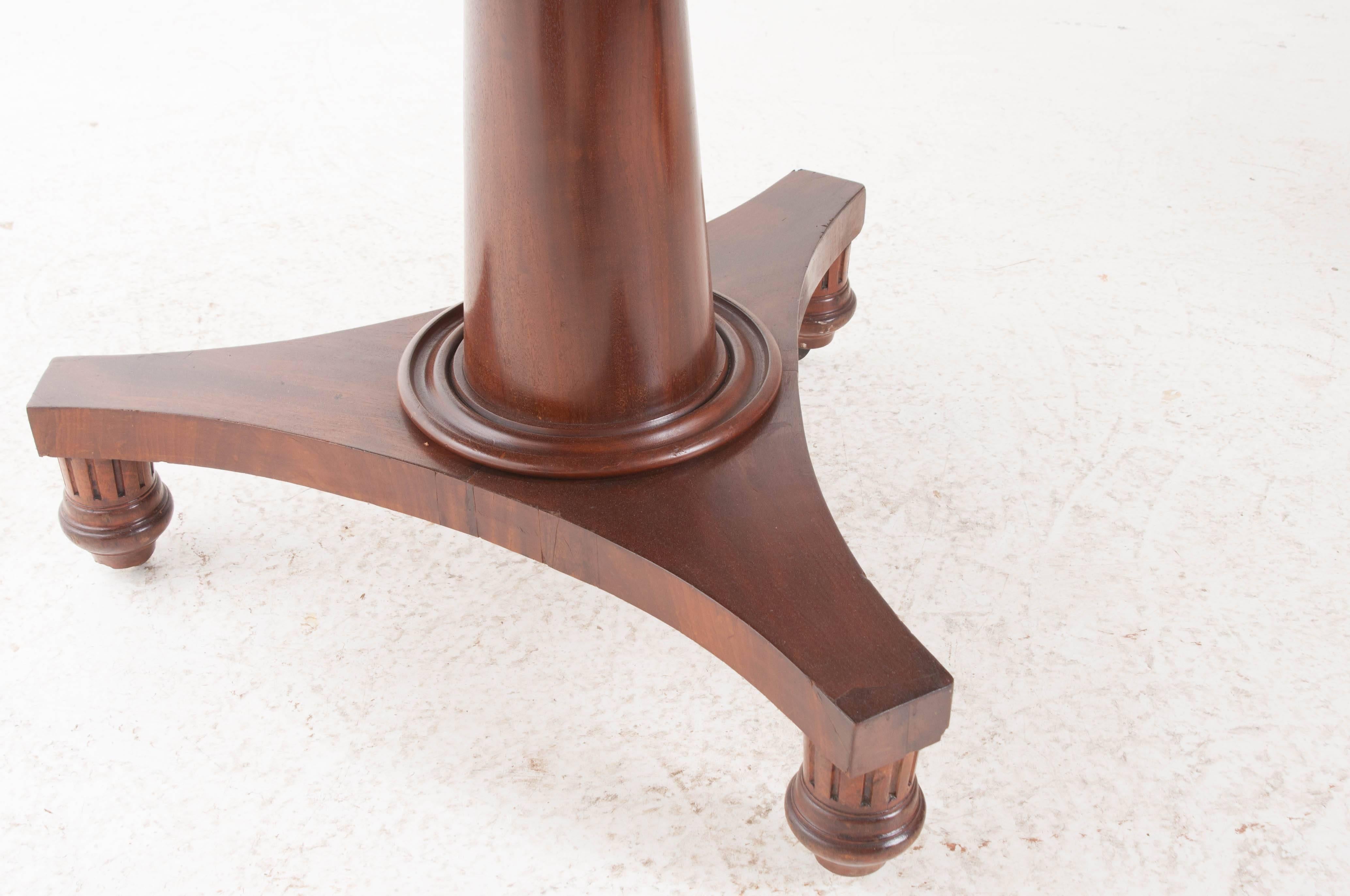 French 19th Century Mahogany Tilt-Top Dining Table 4