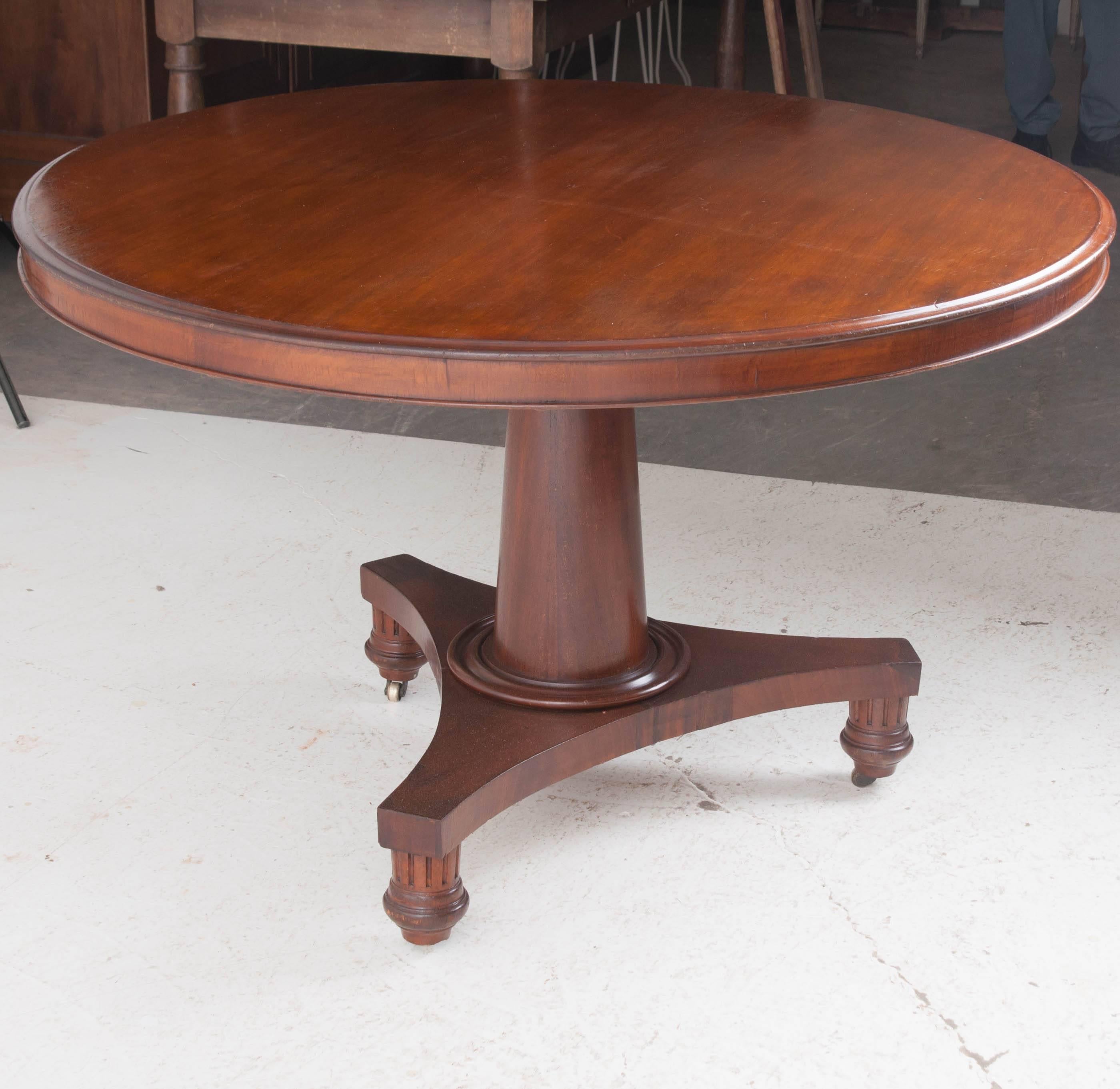 French 19th Century Mahogany Tilt-Top Dining Table 6