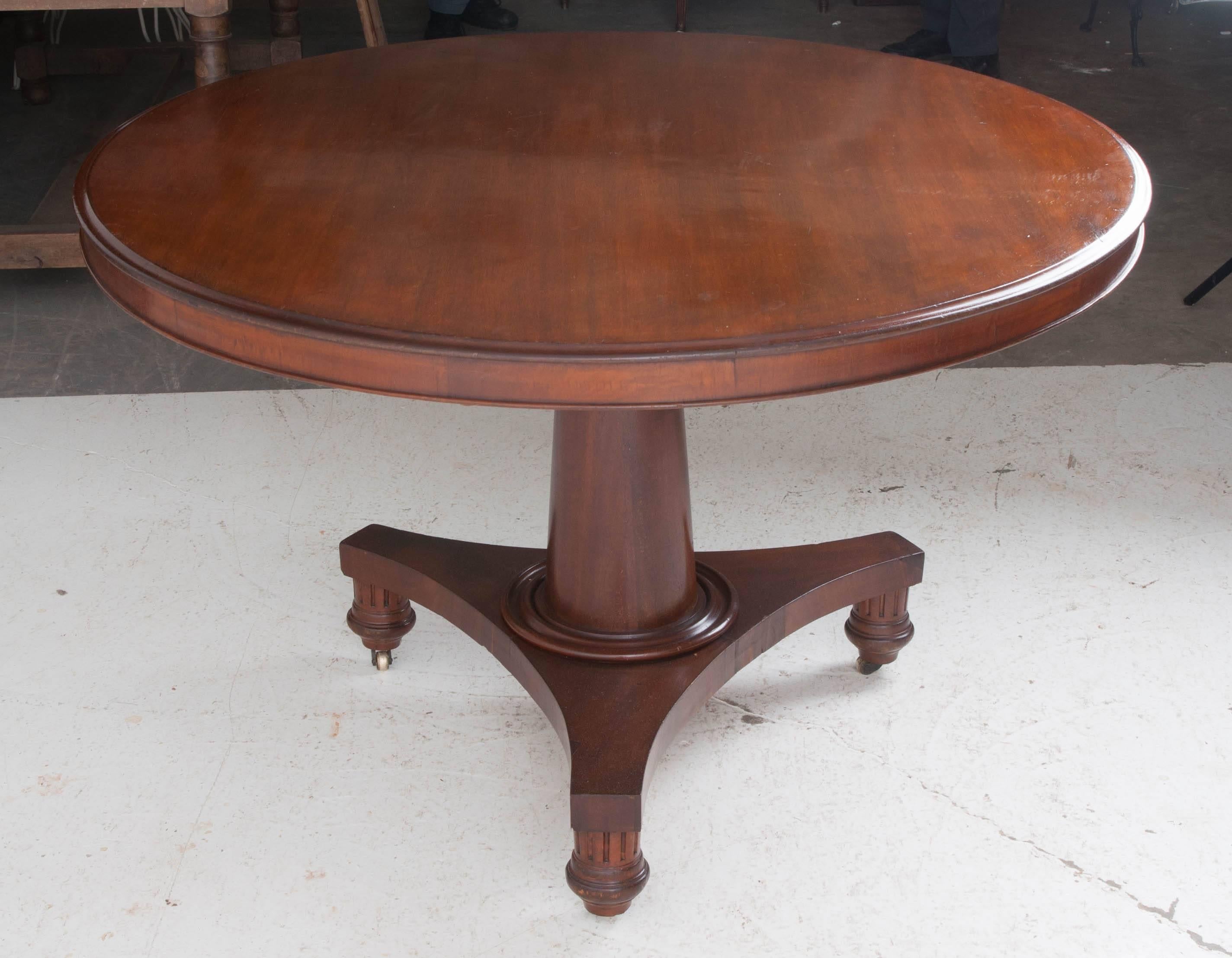 French 19th Century Mahogany Tilt-Top Dining Table 7