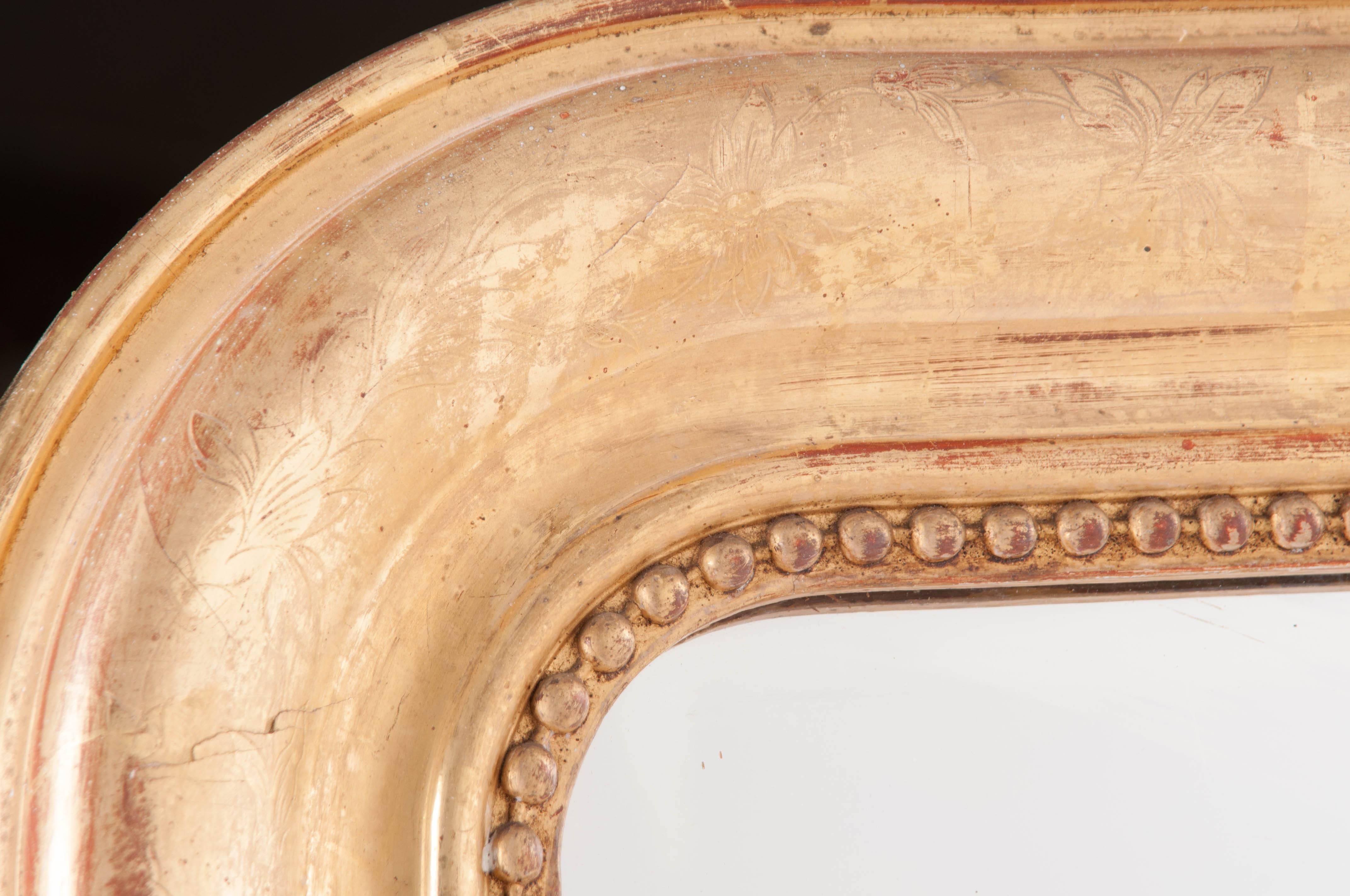 French 19th Century Gold Gilt Louis Philippe Mirror 3