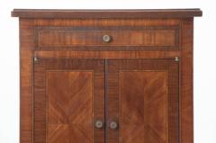 French Vintage Mahogany Inlay Sheet Music Cabinet