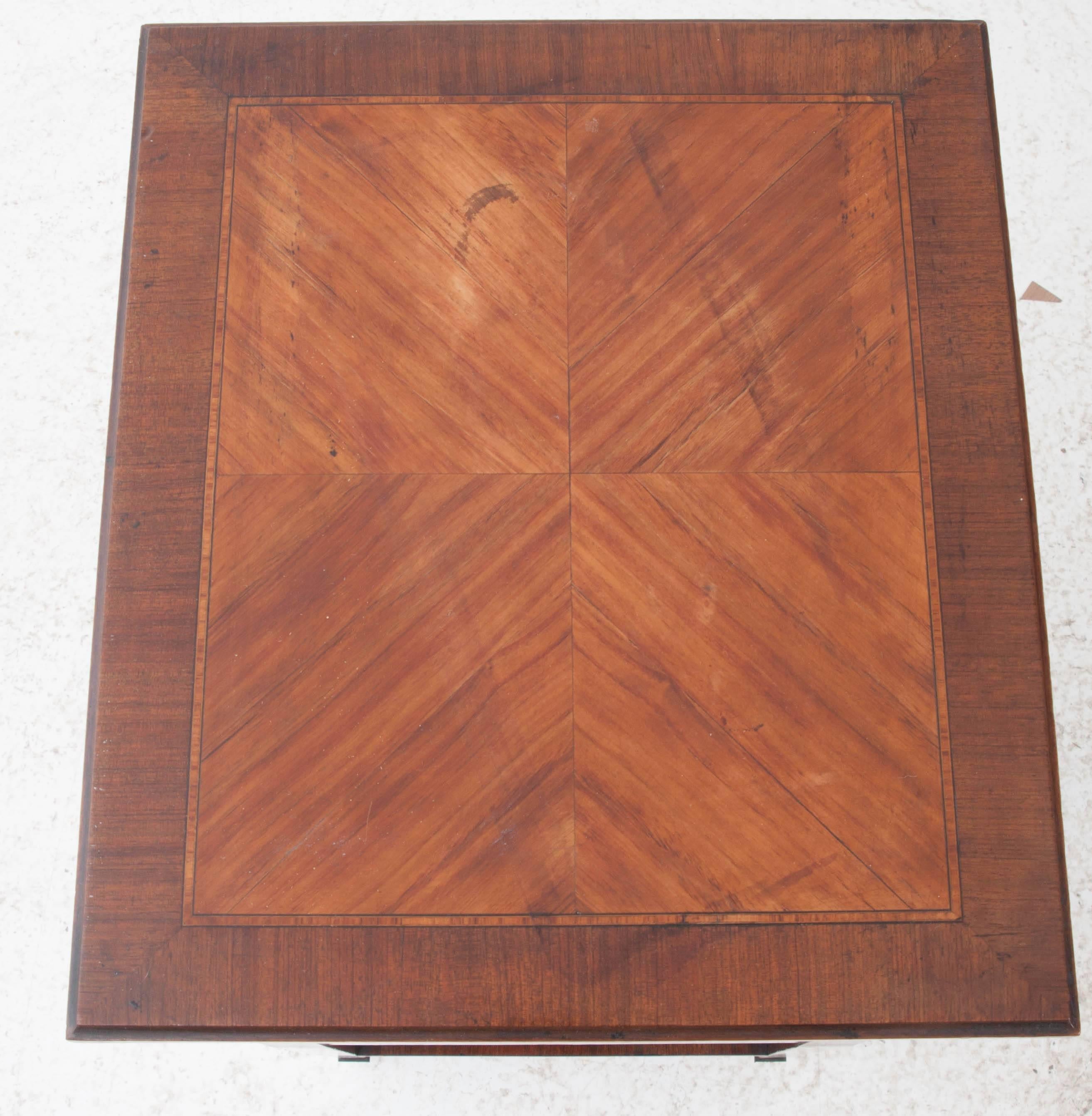 French Vintage Mahogany Inlay Sheet Music Cabinet In Good Condition In Baton Rouge, LA